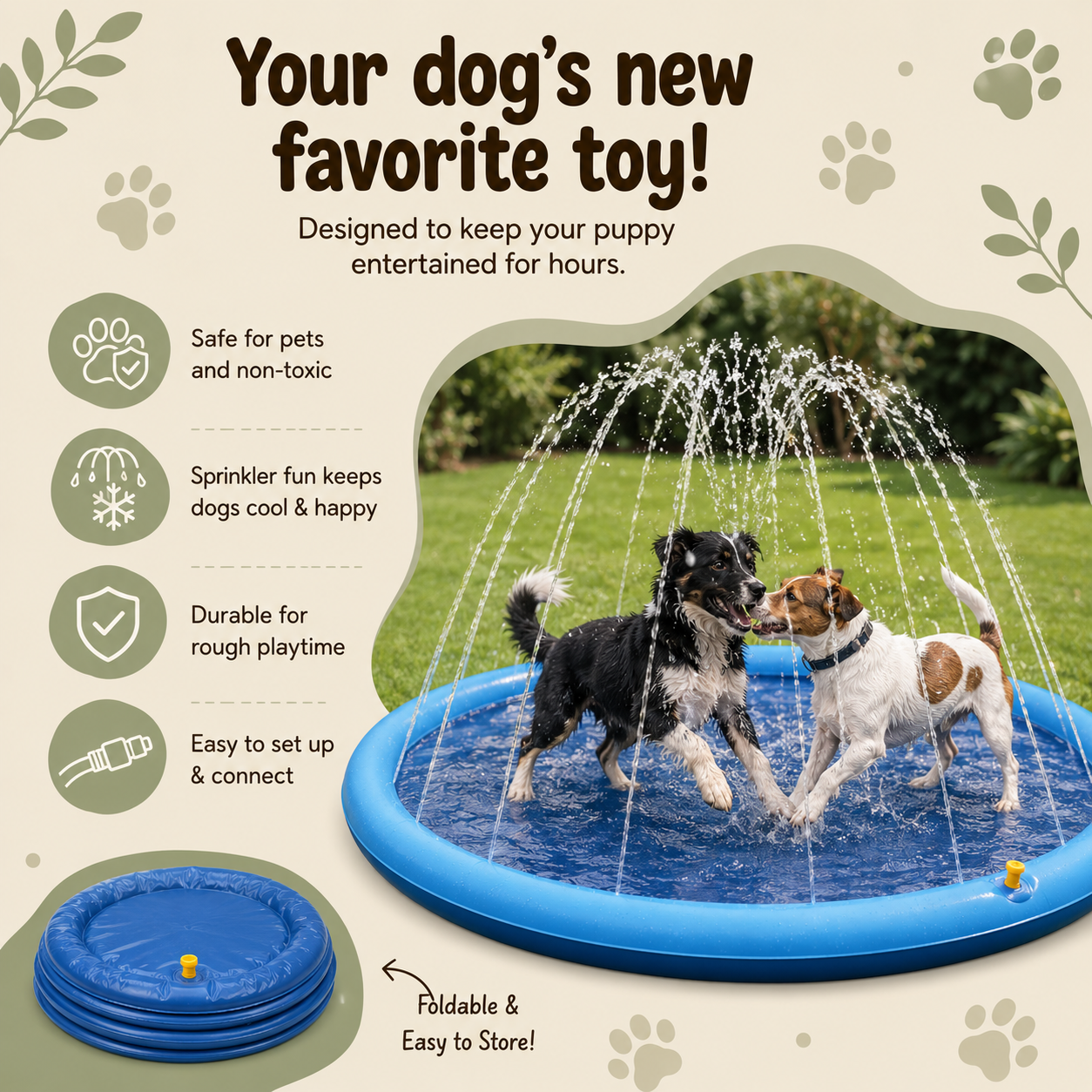 SplashPad | The Backyard Water Playground Dogs Love