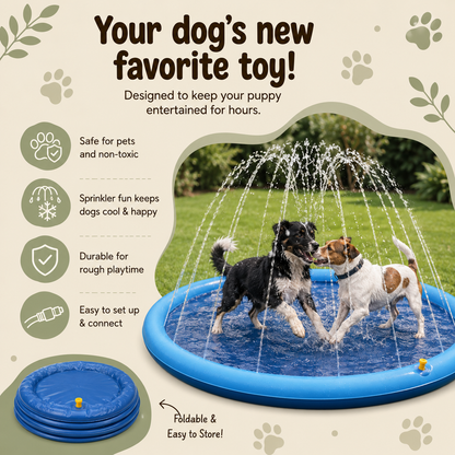 SplashPad | The Backyard Water Playground Dogs Love