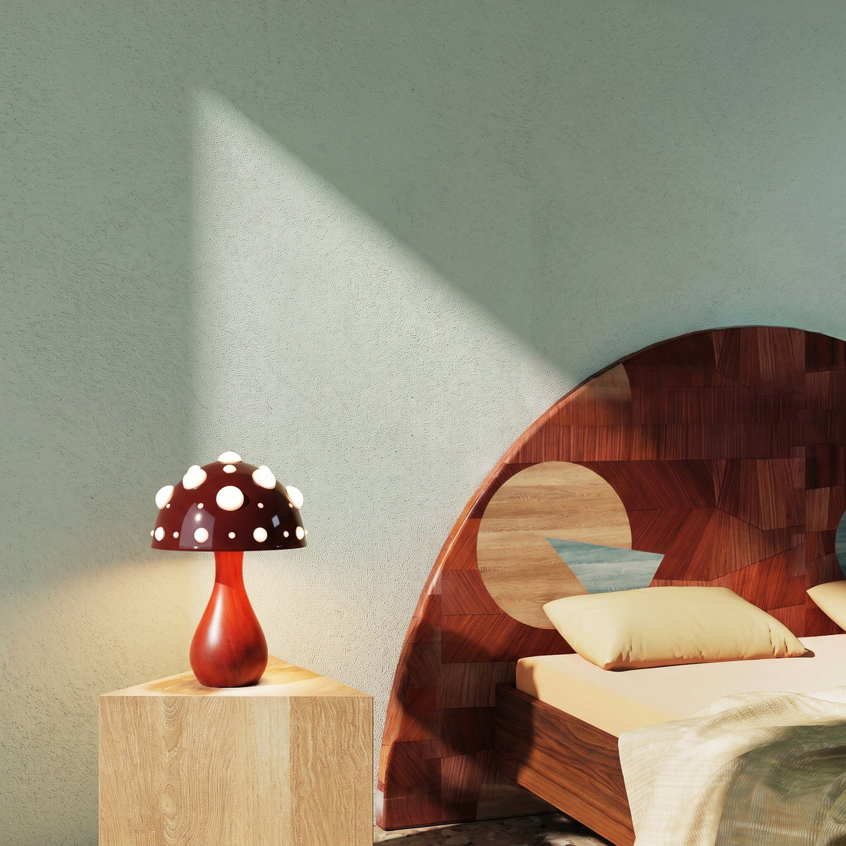 Designová stolní lampa Houba