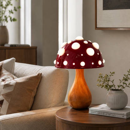 Designová stolní lampa Houba