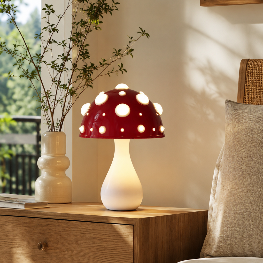 Designová stolní lampa Houba